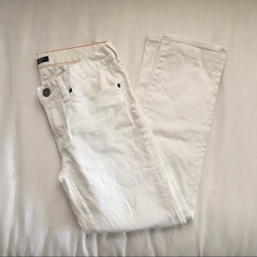 White toothpick jeans